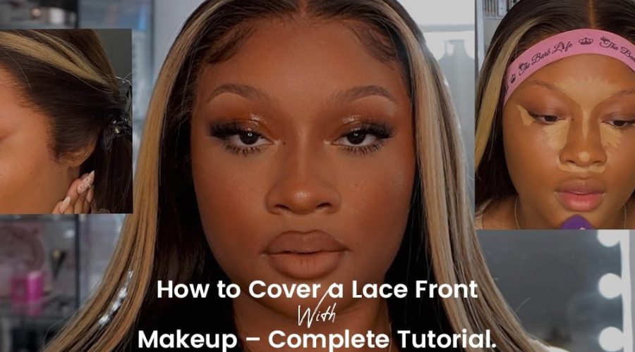 cover lace front with makeup