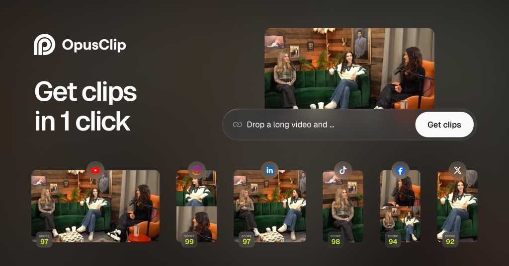 OpusClip: #1 AI video clipping and editing tool