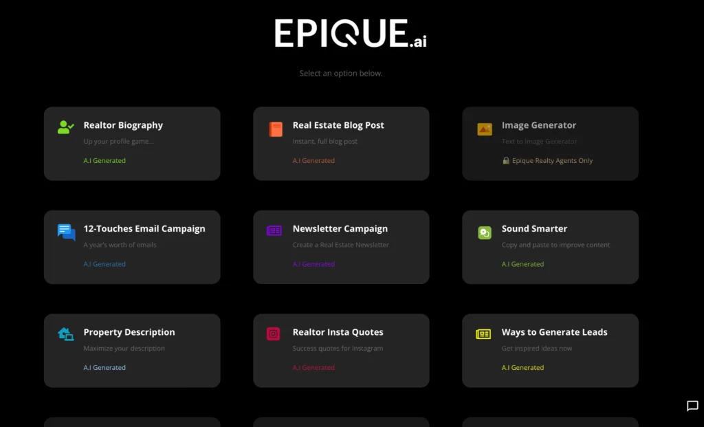 Epique Realty Launches Epique.ai for everyone: A Groundbreaking AI Toolset for Real Estate Agents Everywhere