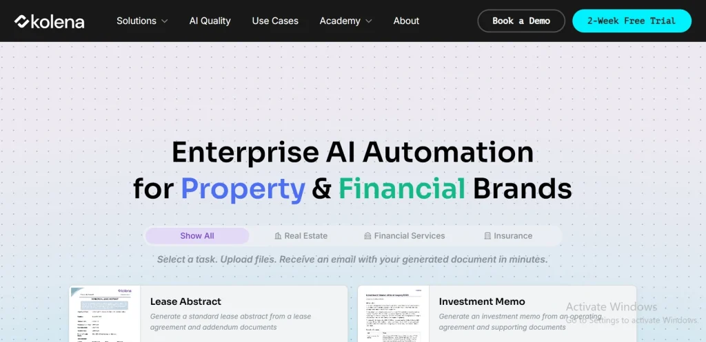 Enterprise AI Automation
for Property & Financial Brands