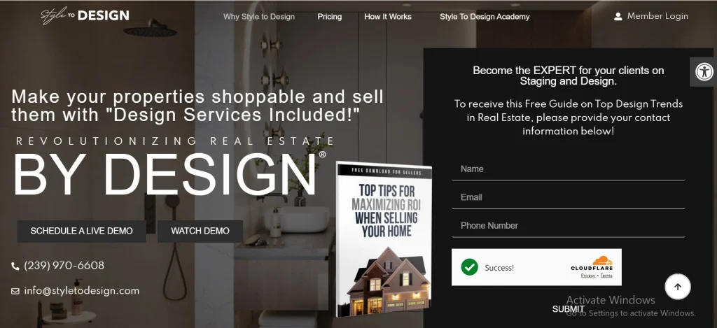 Make your properties shoppable and sell them with "Design Services Included!