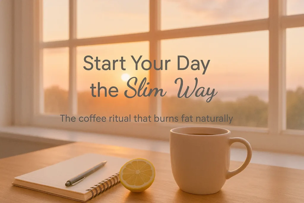 Morning coffee scene promoting Coffee Weight Loss Recipe.