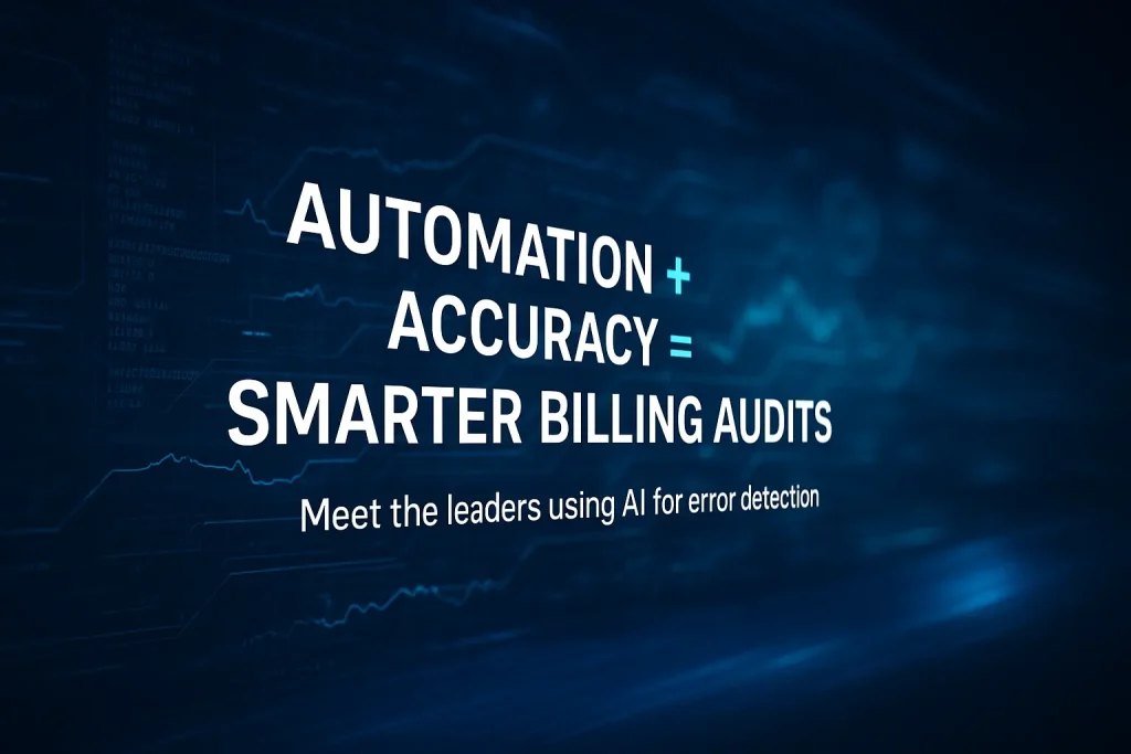 Futuristic AI dashboard showing automation in the best medical billing audit and error detection systems