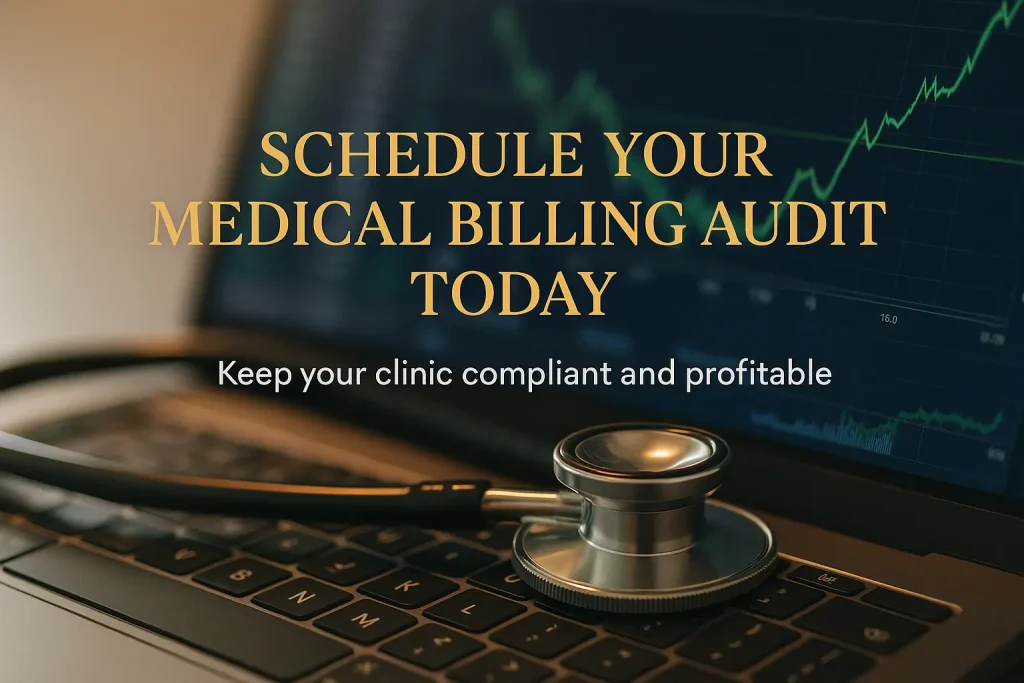 Doctor shaking hands with billing consultant after a successful financial check-up using the best medical billing audit company