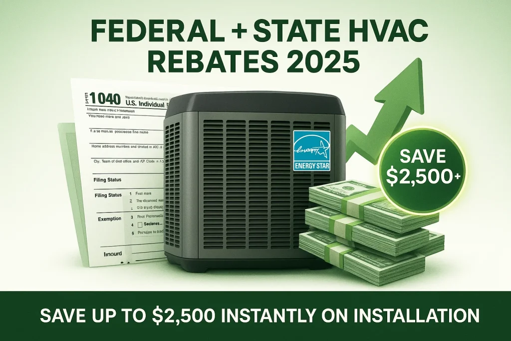 Federal + State HVAC Rebates 2025