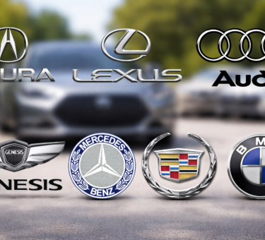 10 Cheap Luxury Cars brands logos BMW Audi Lexus
